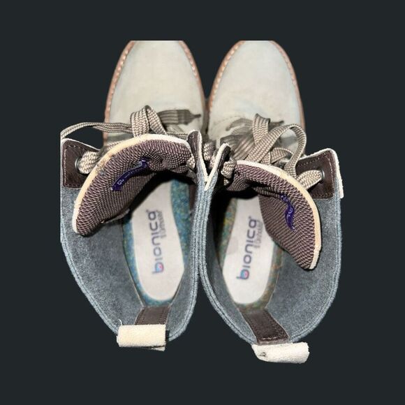 Bionica Womens All Weather Derinda Cashmere Suede Combat Boots Size 9 - Picture 3 of 9